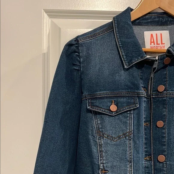 All Worthy by Hunter McGrady Indigo Denim Jacket - Picture 6 of 7